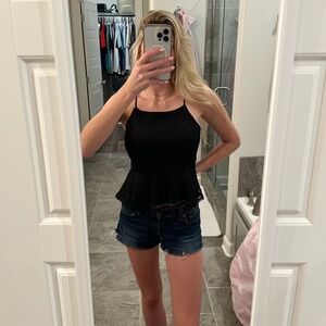 Top Shop Black Lace Top NWOT, medium, EXCELLENT cond